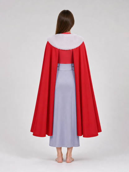 Thragg Cosplay Costume with Cape and High Collar