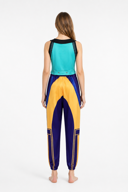 Children’s stage costume: vest and pants back view
