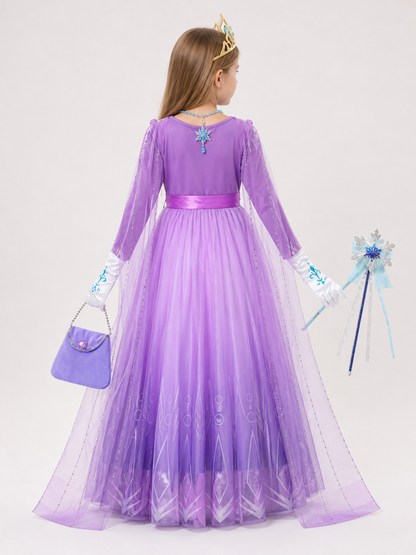 Purple Princess Halloween Costume back view