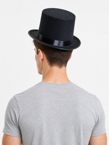Wide-Brimmed Carnival Top Hat