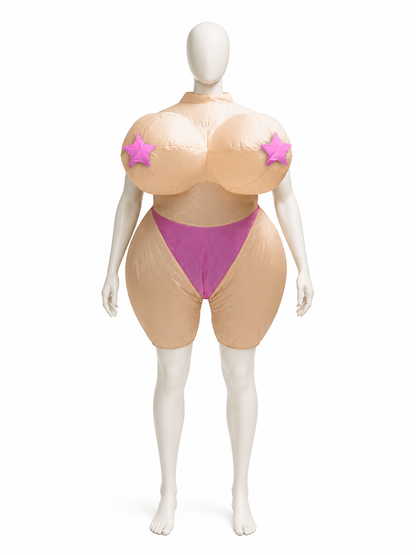 Inflatable Jumpsuit Costume with an Exaggerated Shape