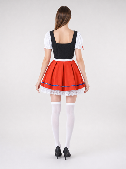 Oktoberfest-Style Costume Dress with Apron