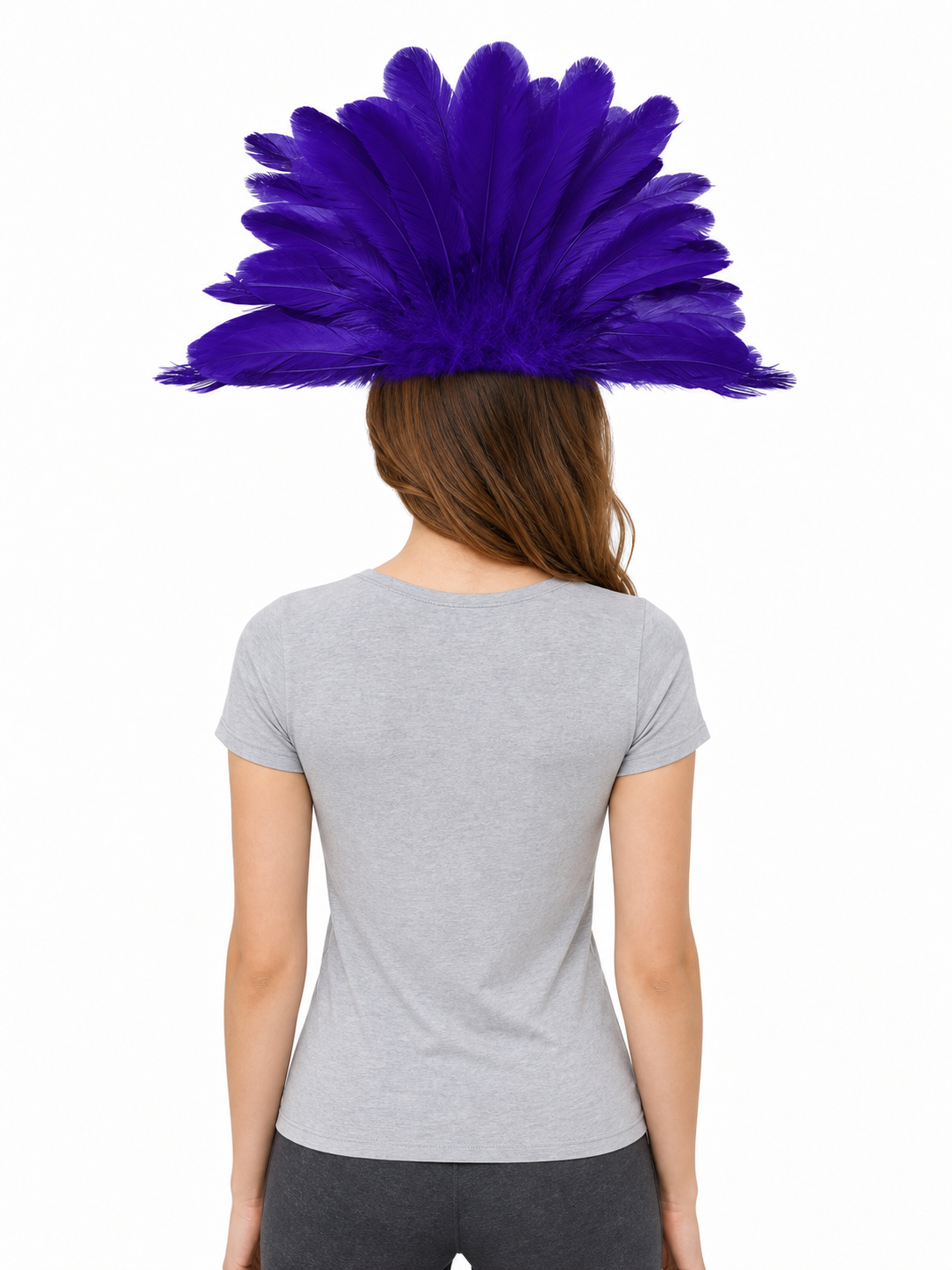 Carnival Headdress with Feathers and Mask