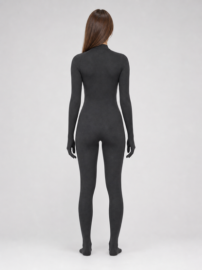 Full-Body Black Invisibility Costume for Cosplay and Stage Performances