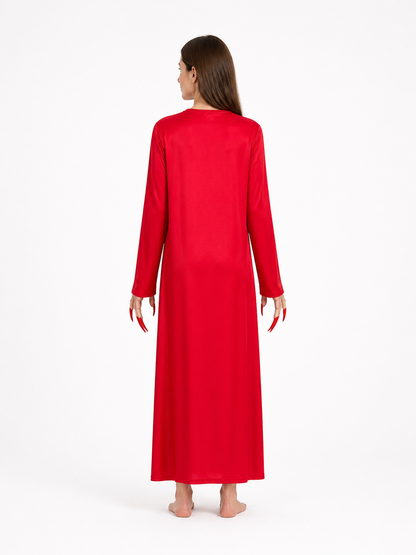 Zombie Costume, Long Red Robe for Halloween back view