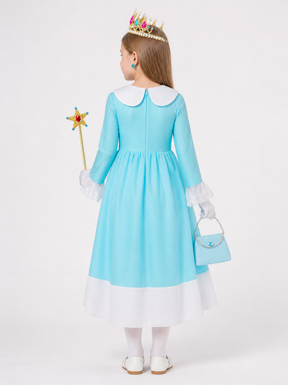 Blue Princess Costume for Halloween back view