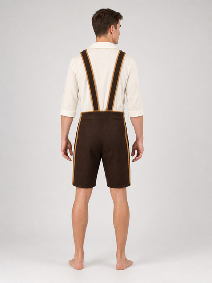 Bavarian Oktoberfest Costume with Shorts and Hat