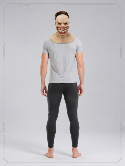 Halloween Monster Carnival Mask with Sharp Teeth back view