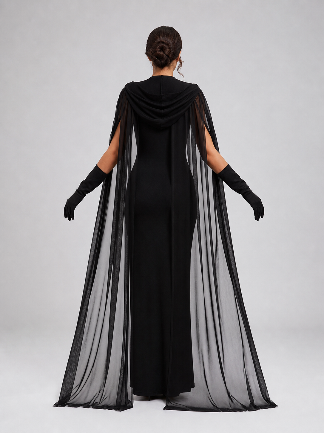 Cosplay Costume: Black Hooded Jumpsuit