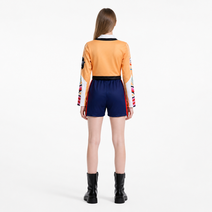 Stage Costume with Long Sleeves and Shorts back view