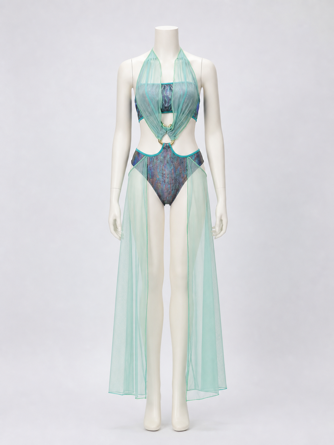 Medusa Stage Costume with Transparent Cape