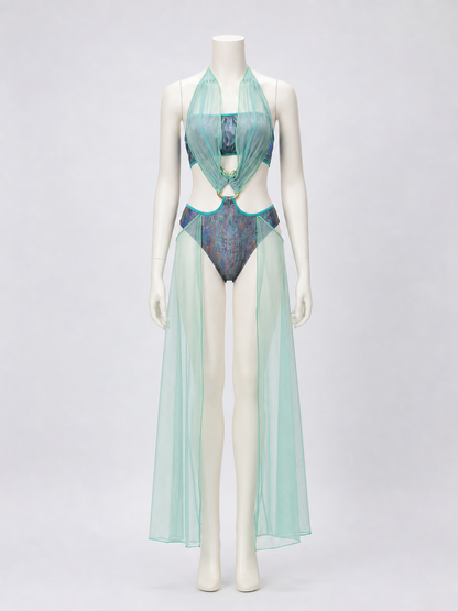 Medusa Stage Costume with Transparent Cape