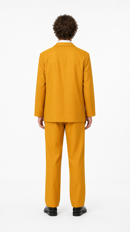 Bob Character Costume: Jacket, Pants, and Shirt back view