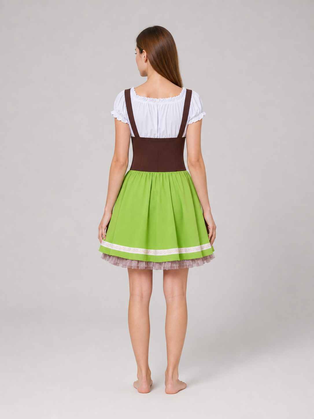 Folk-style dress for stage performances and events