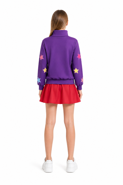 Mabel Cosplay Costume, Top and Skirt Set back view