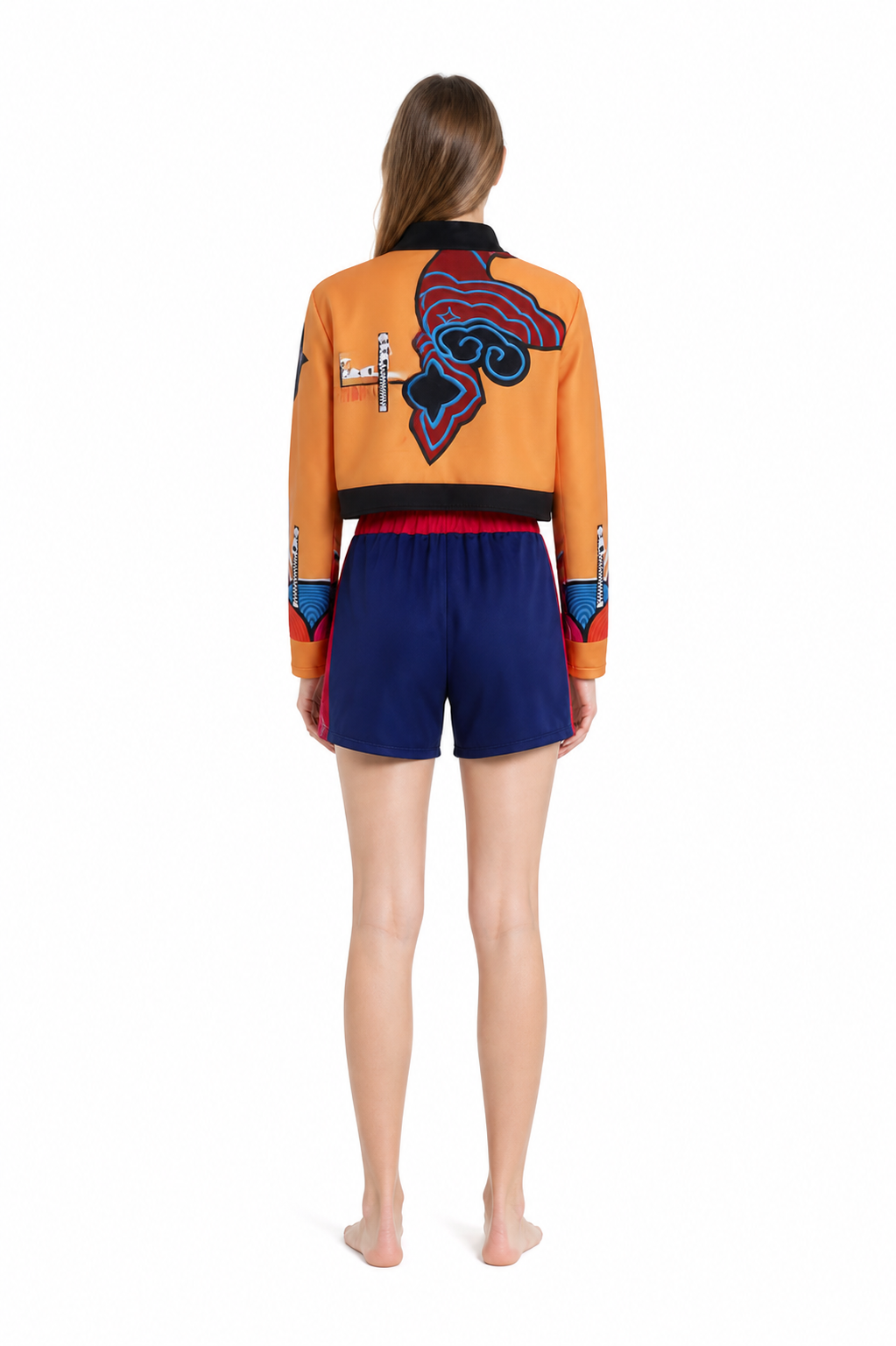 Kids' cosplay costume: cropped jacket and shorts