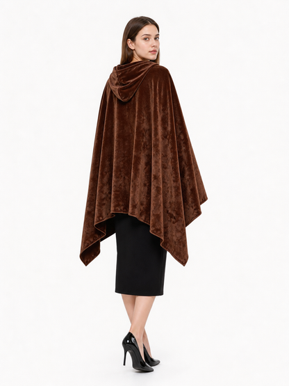 Brown Carnival Cloak with Hood