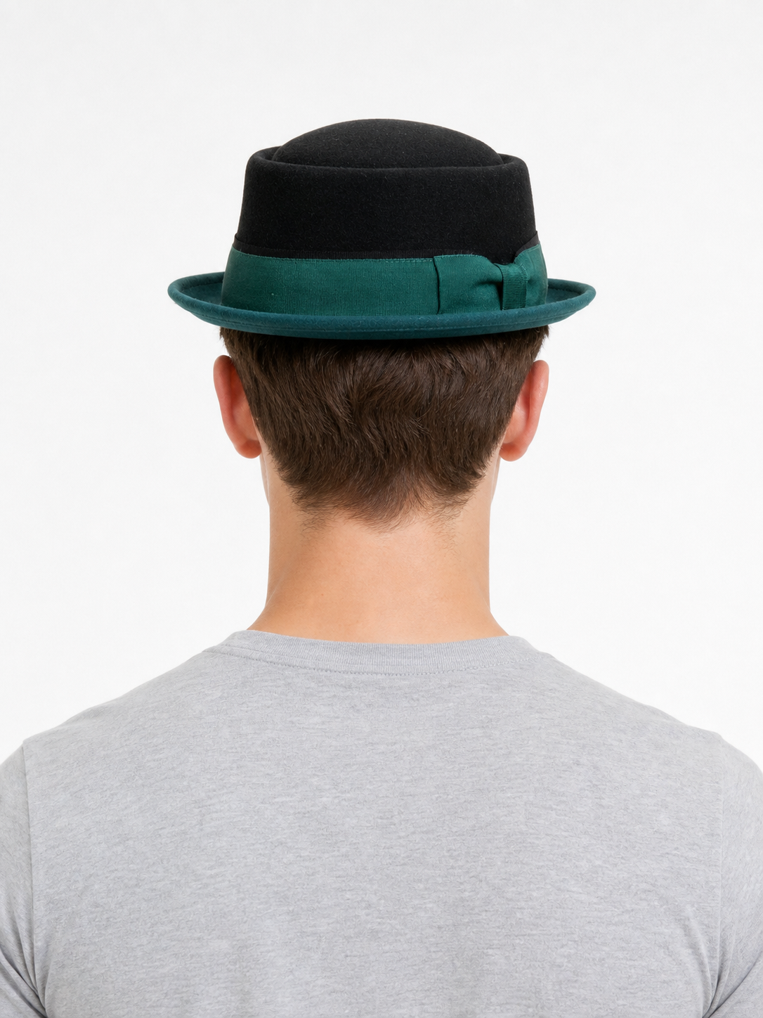 Carnival fedora hat with contrasting ribbon