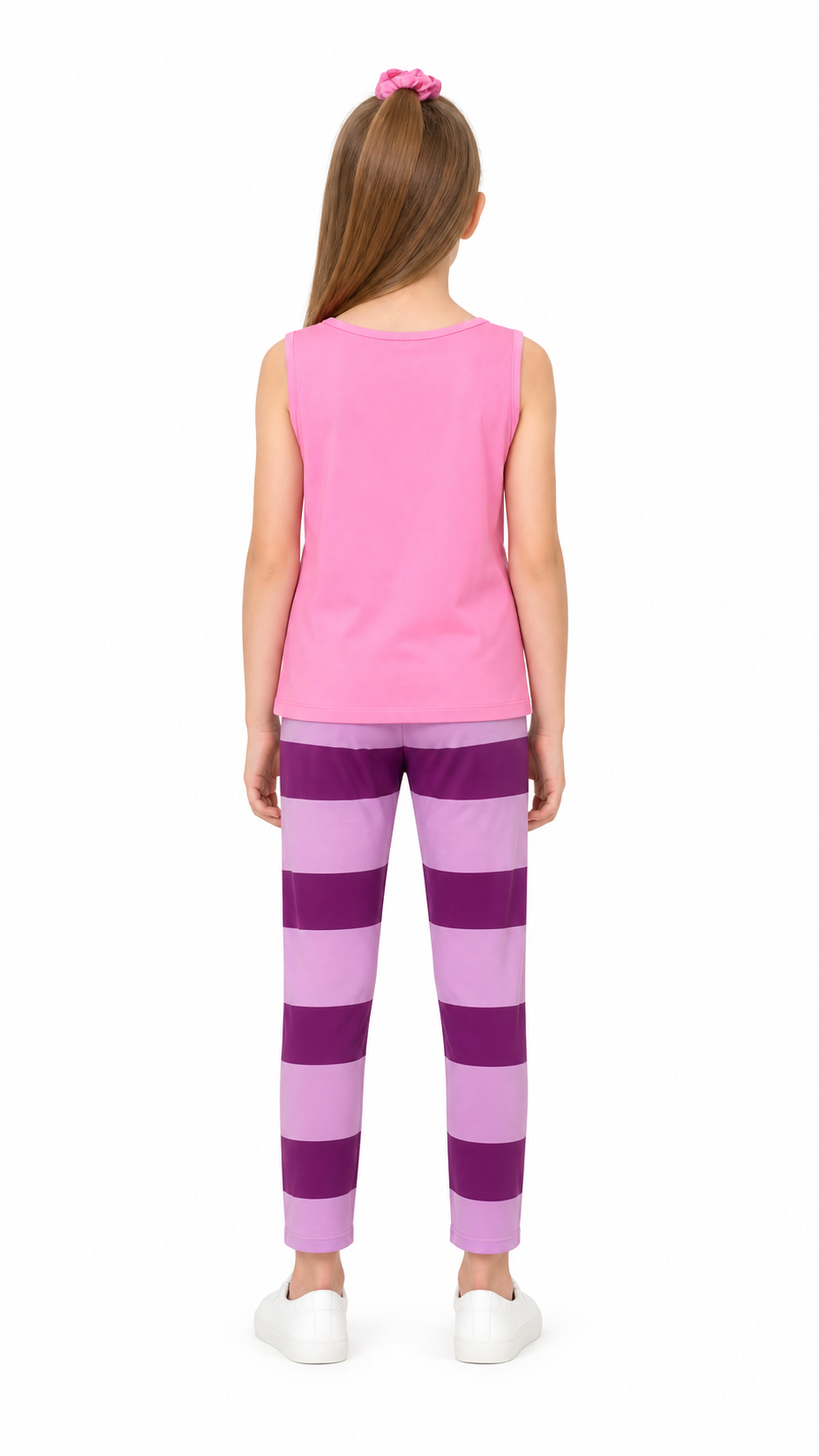 Zootopia Nick and Judy Costume, Pink Top, Striped Pants