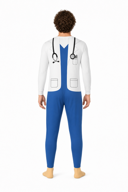 Deer Doctor Carnival Costume Jumpsuit back view
