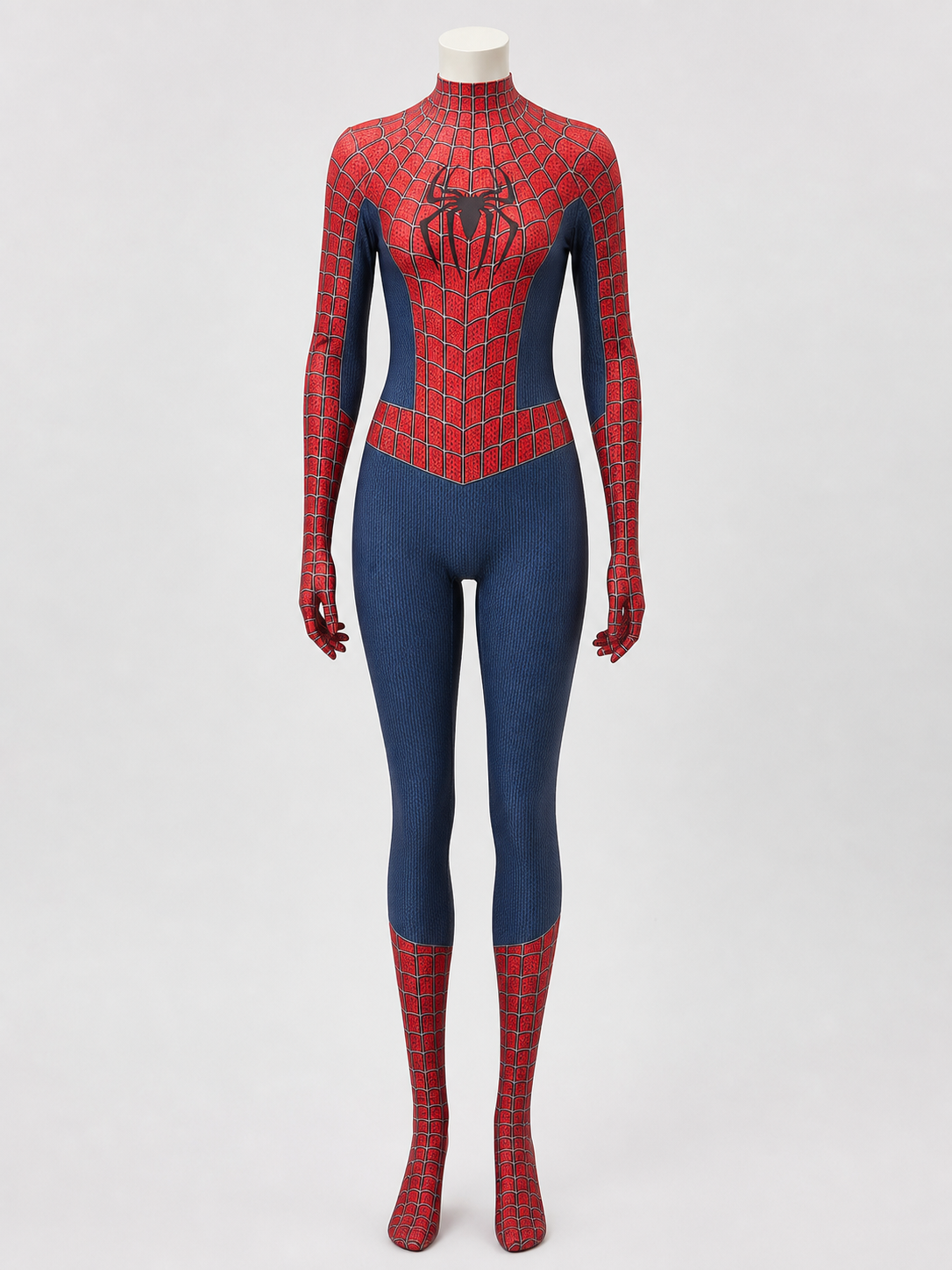 Spider-Man Jumpsuit with Mask and Web Pattern