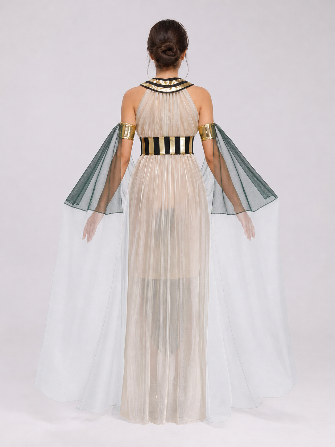 Egyptian Costume with Cape, Belt, and Arm Cuffs