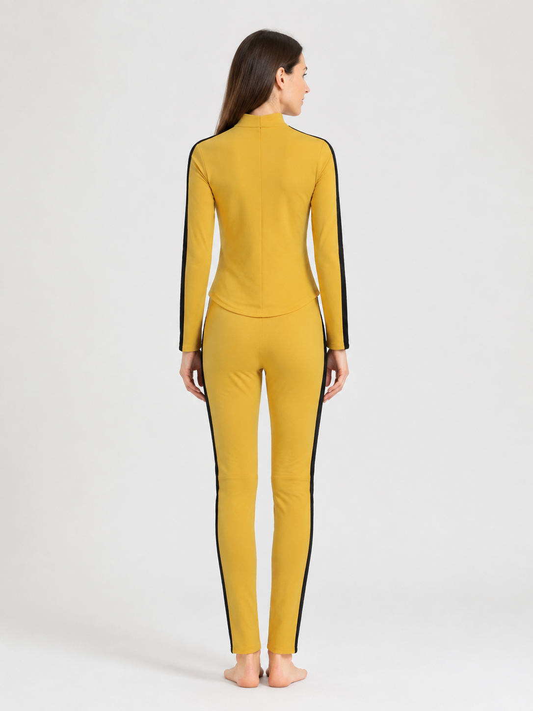 Yellow and Black Kill Bill Costume for Cosplay and Halloween back view
