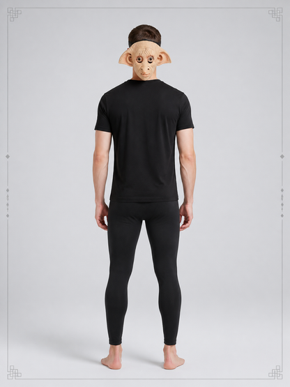 Light Brown Elf Carnival Mask for Halloween back view