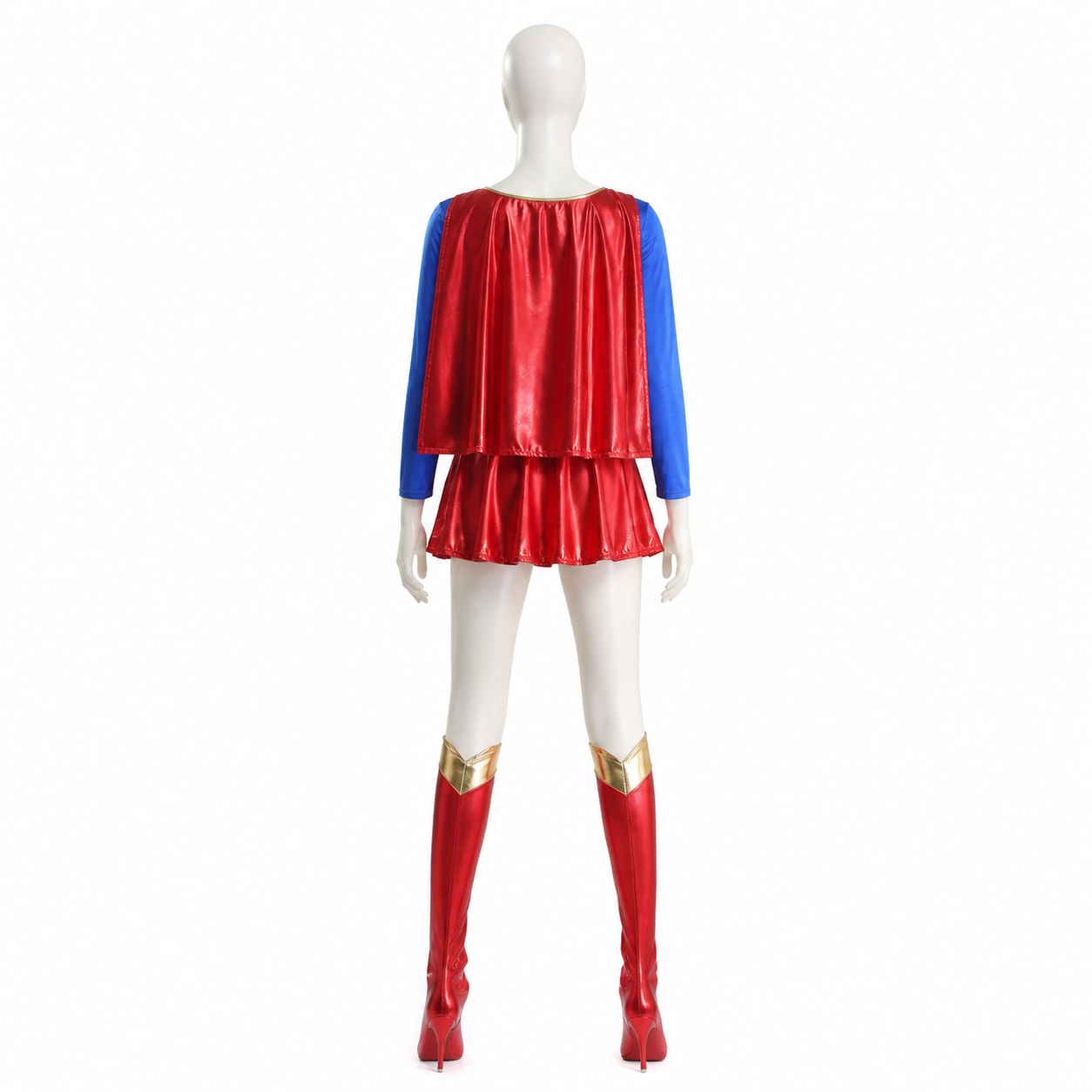 Stage Costume with Cape and Short Skirt back view