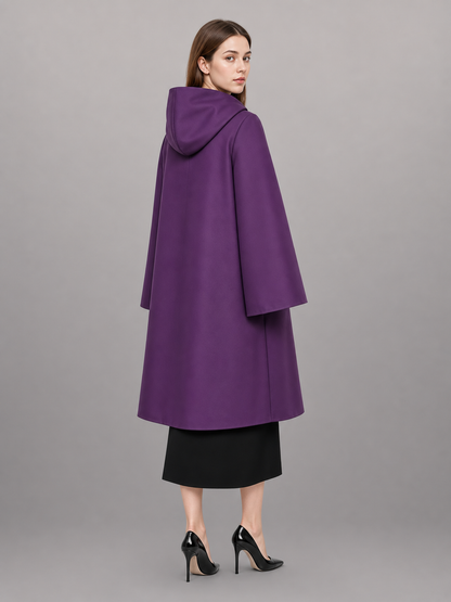 Purple Hooded Carnival Cloak