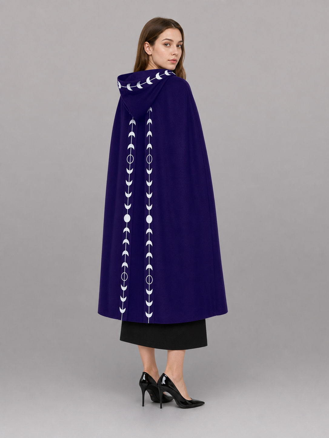 Purple Carnival Cloak with Hood