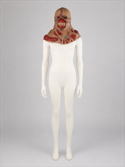 Scary Zombie Halloween Mask with Imitation Stitching back view