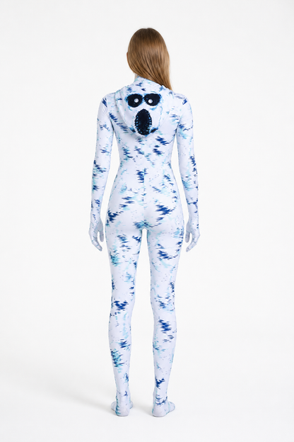 DOORS Carnival Costume: Hooded Jumpsuit back view