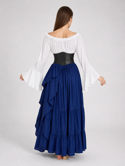 Retro-Style Costume Dress with Corset