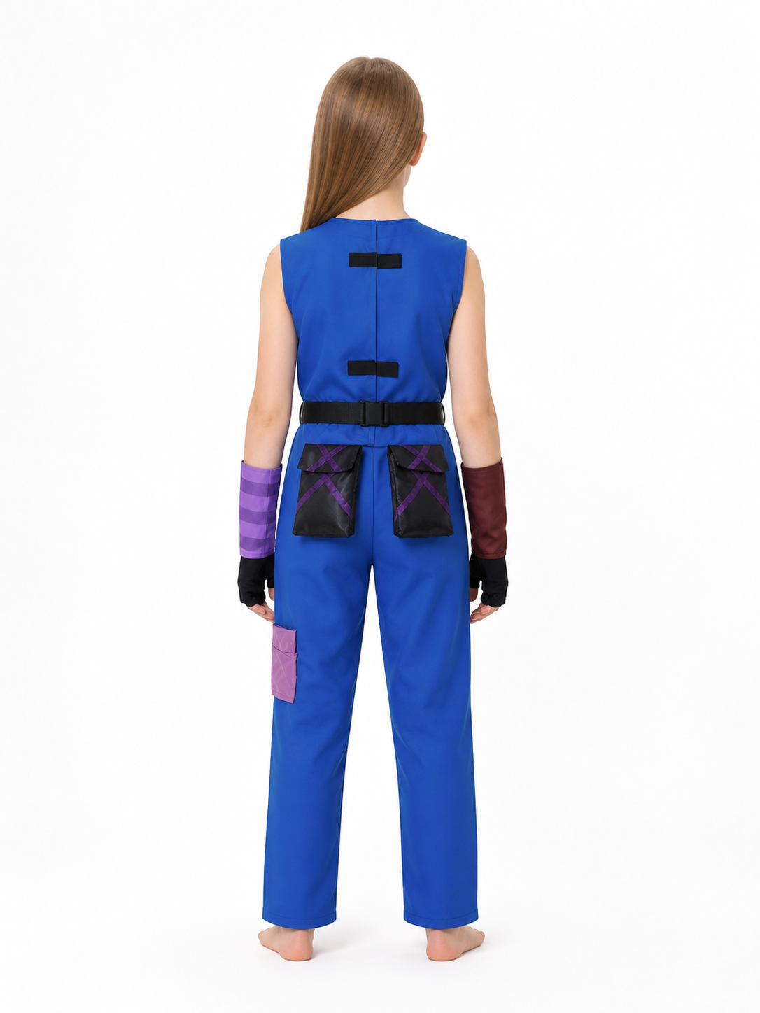 Jinx Cosplay Costume from Arcane with Pants back view