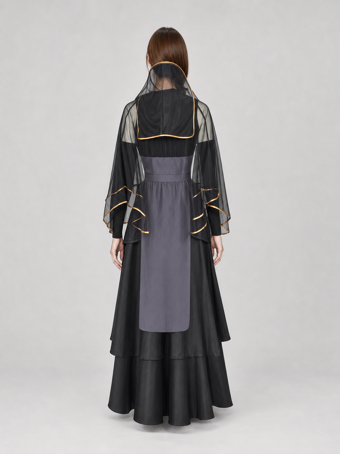 Hinata Cosplay Set with Veil and Layered Skirt