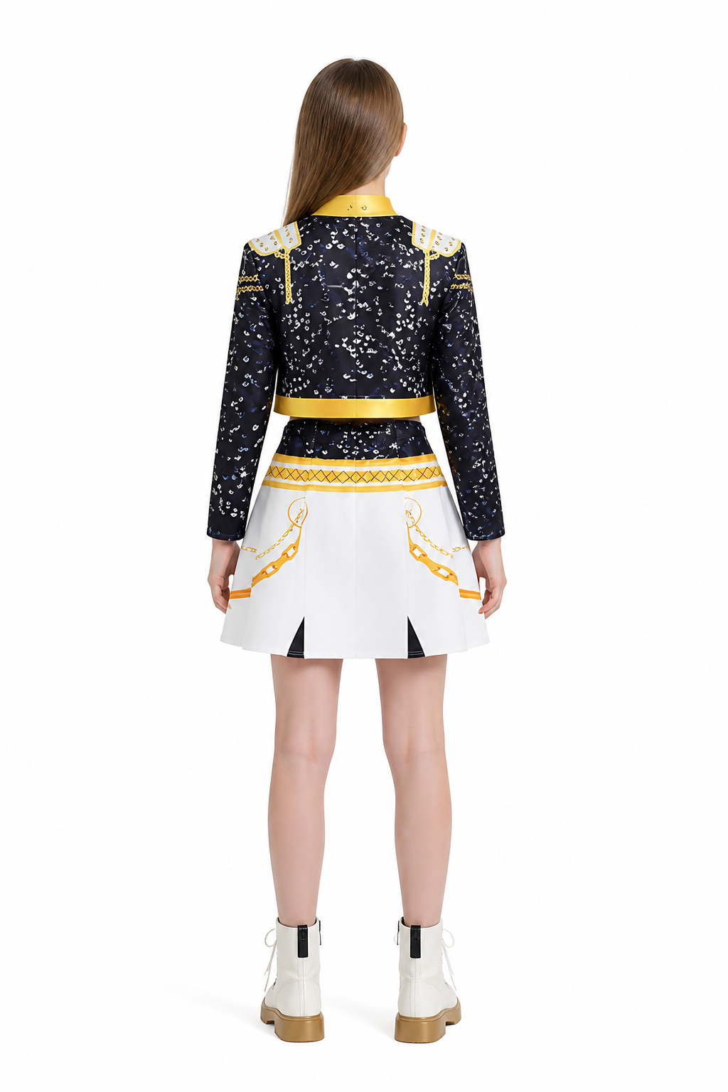 Sequined Three-Piece Performance Costume back view