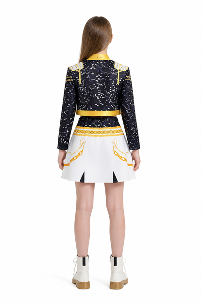 Sequined Three-Piece Performance Costume back view