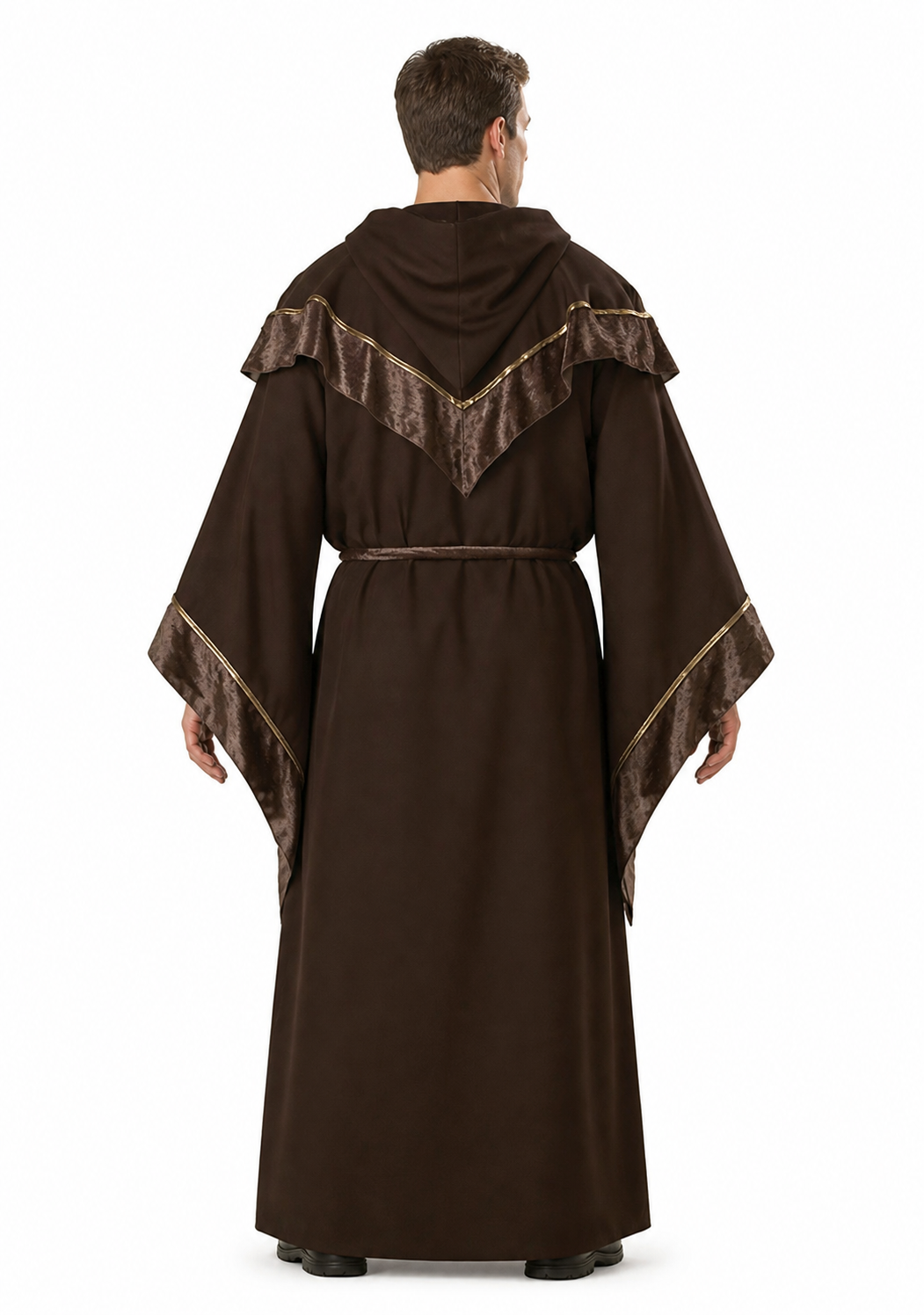 Halloween Wizard Costume: Long Hooded Robe