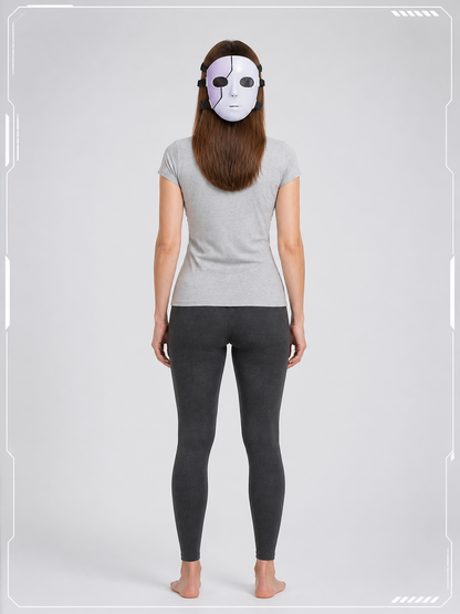 Full-Face Halloween Mask for Cosplay back view