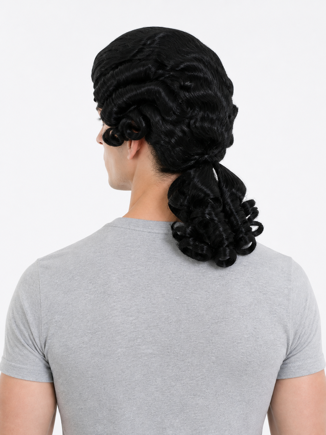 Black Colonial-Style Carnival Wig