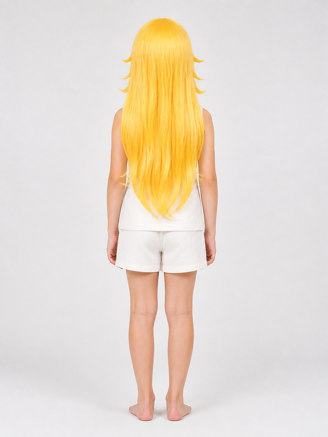 Golden Carnival Wig for Halloween and Cosplay back view