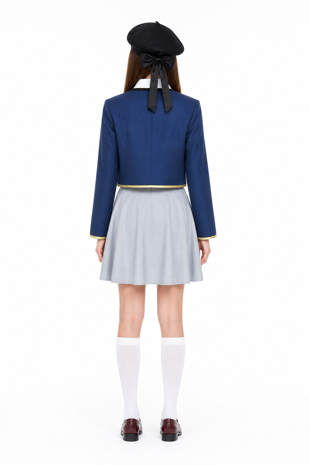 Ai Hoshino B-Komachi Cosplay Costume with Skirt back view