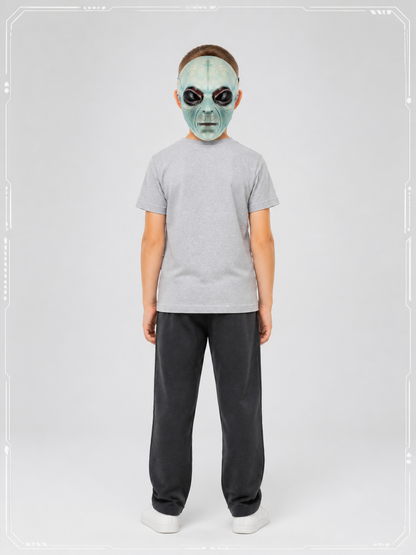 Green Alien Carnival Mask for Halloween back view