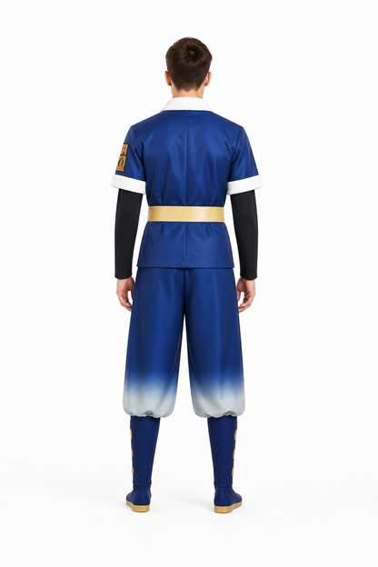 Ninja Cosplay Costume with Belt and Pants back view