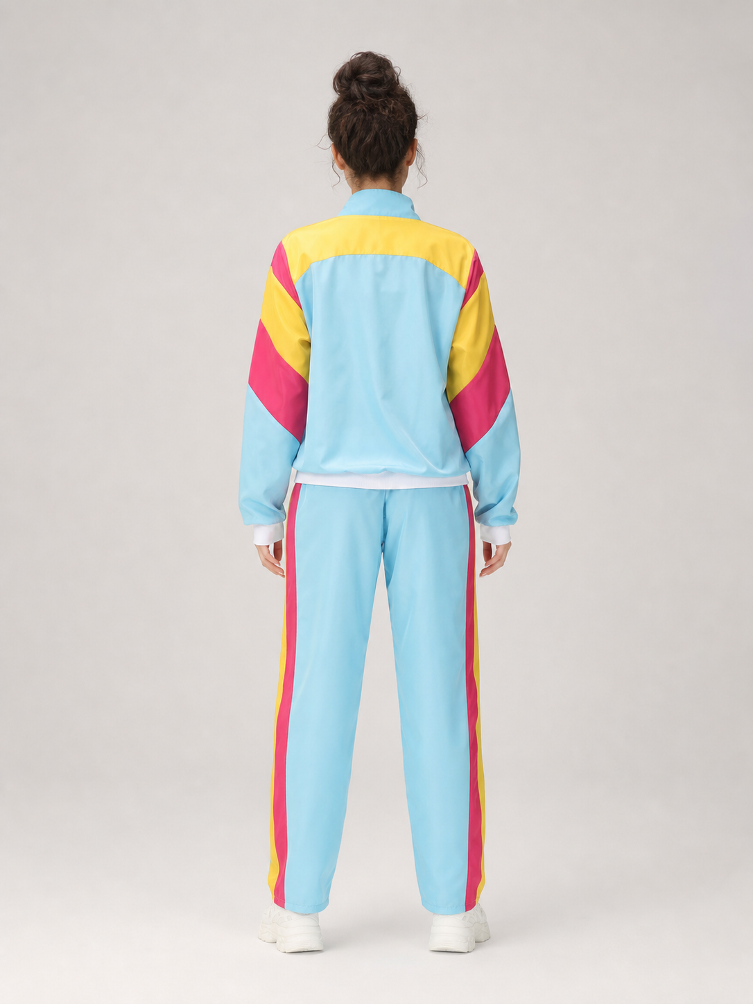Performance Costume: Geometric Jacket and Pants back view