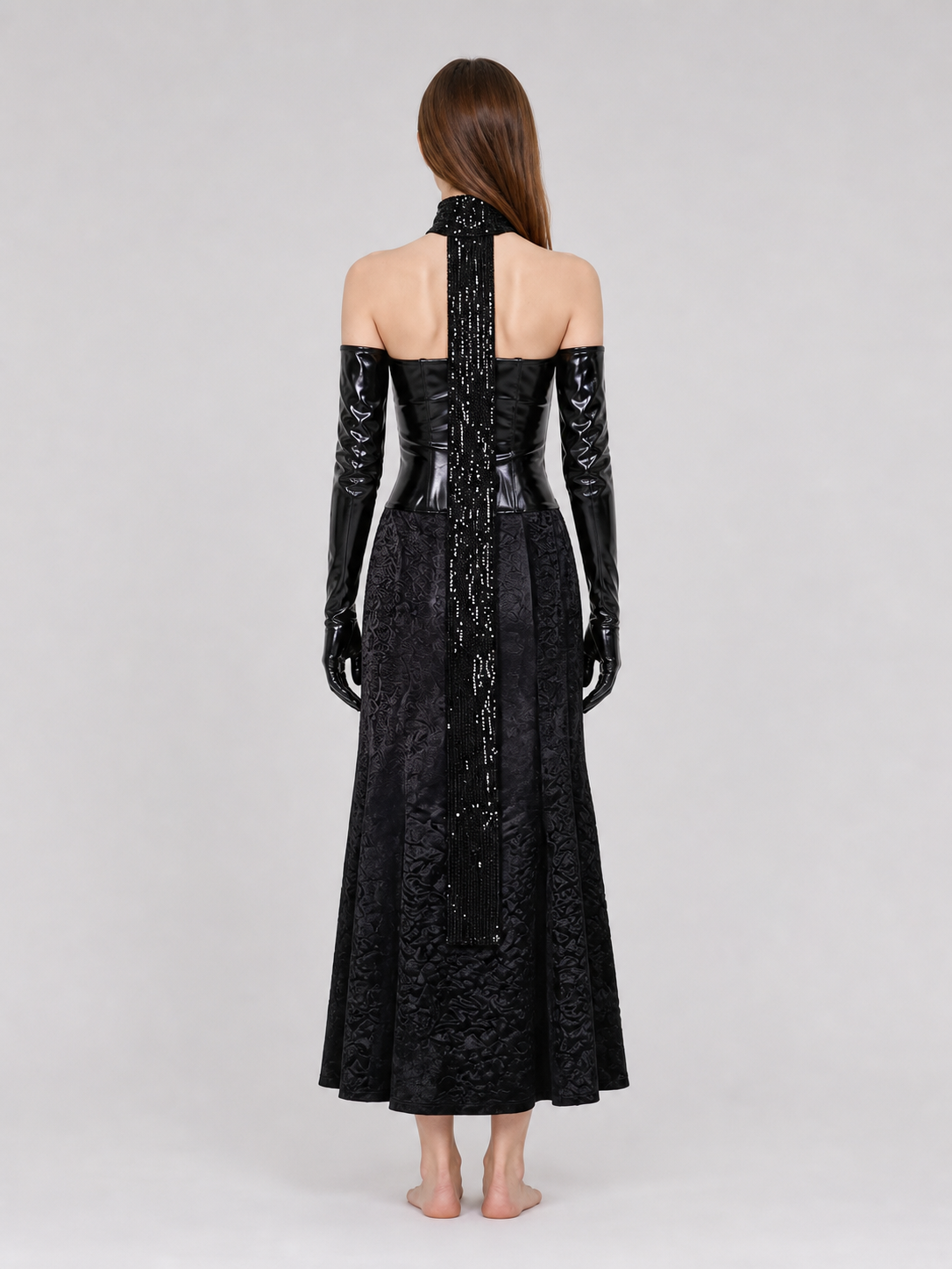 Padmé Cosplay Dress, Black, with Accessories