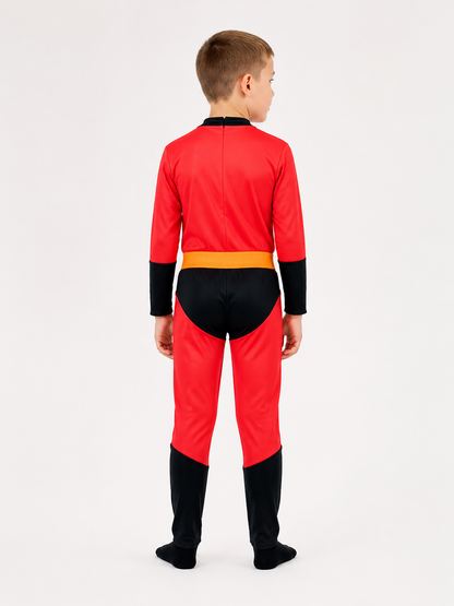 3-Piece Superhero Costume back view