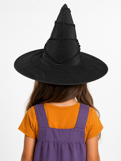 Kids' Black Witch Carnival Hat