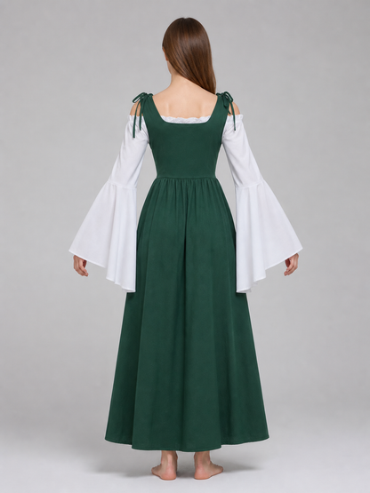 Renaissance-Style Dress with Corset Lacing